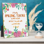 Verbazingwekkende taakomschrijving van de leraar fotoplaat (Zijkant)