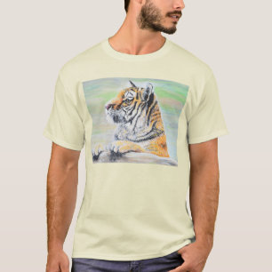 Verbazingwekkende tijger schilderen t-shirt