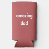 Verbazingwekkende vader witte tekst op bruin (Achterkant)