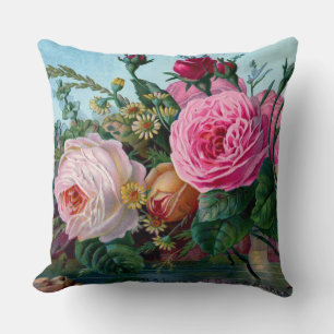 Verbazingwekkende Vintage Rozen Print Kussen