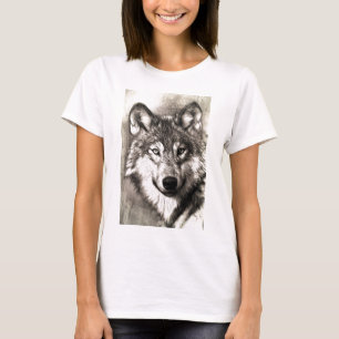 Verbazingwekkende wolf gezicht foto print accessoi t-shirt