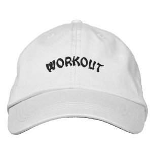 Verbazingwekkende Workout Zwarte Kleur Tekst Cap F Geborduurde Pet