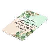 Verbe Bible Psaume Vert Écriture Magnet (Côté Gauche)
