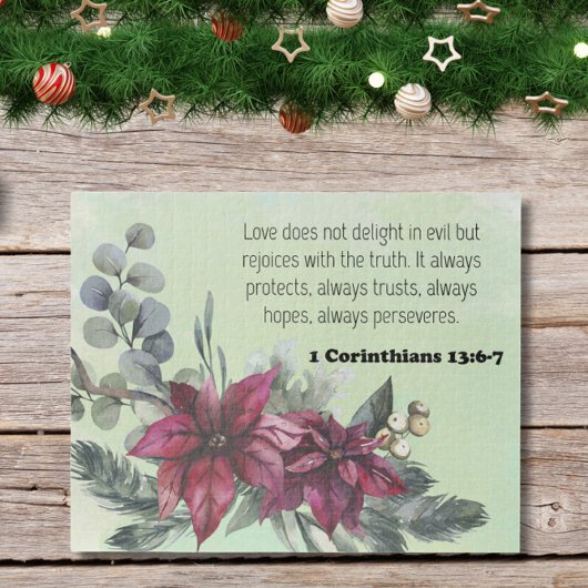 Verbe Biblique de Noël Jigsaw Puzzle