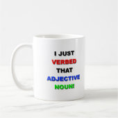 Verbe la tasse drôle de nom (Gauche)