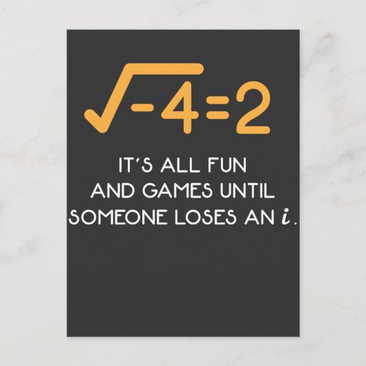 Verbeeld: Mathematicus Funny Wiskunde Nerd Briefkaart (Voorkant)