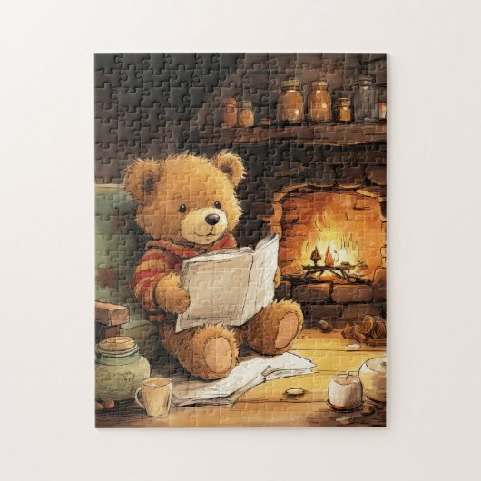 Verbeeldende Teddy Bear Jigsaw Plezier Legpuzzel (Verticaal)