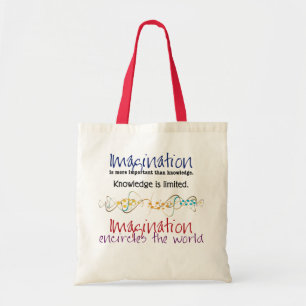 Verbeelding, belangrijker dan kennis tote bag