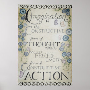 Verbeelding - Charles Haanel Wand Kunst (Schemerin Poster