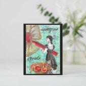 Verbeelding en Briefkaart voor creatie (Staand voorkant)