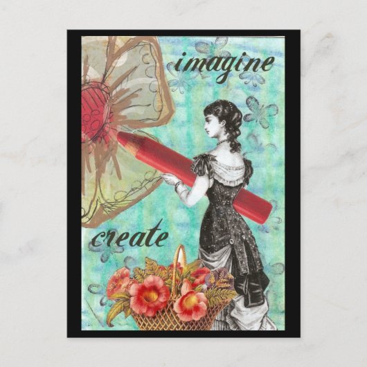 Verbeelding en Briefkaart voor creatie (Voorkant)