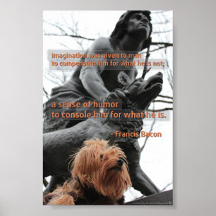Verbeelding en Humor Citaat Poster