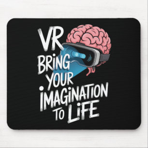 Verbeelding-gevoede Vr-headset voor gamers en kind Muismat