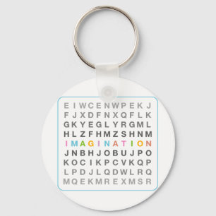 Verbeelding in Puzzle Sleutelhanger