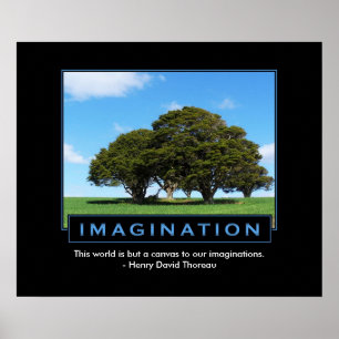 Verbeelding Inspirerend Poster