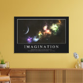 Verbeelding: Inspirerend prijsopgave Canvas Afdruk (Insitu (Woonkamer))