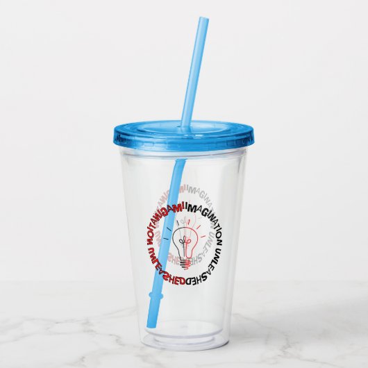 Verbeelding unleased 03.b acryl drinkbeker (Achterkant)