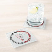 Verbeelding unleased 03.b glazen onderzetter (Schuin)