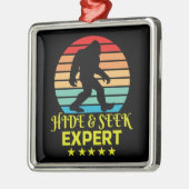 Verberg en zoek expert Bigfoot Grappig Metalen Ornament (Links)