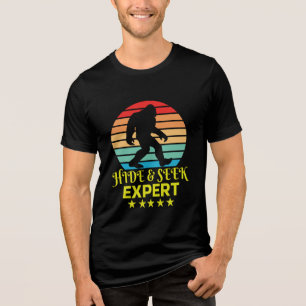 Verberg en zoek expert Bigfoot Grappig Tri-Blend Shirt