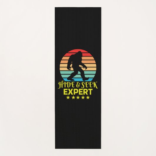 Verberg en zoek expert Bigfoot Grappig Yogamat (Voorkant)