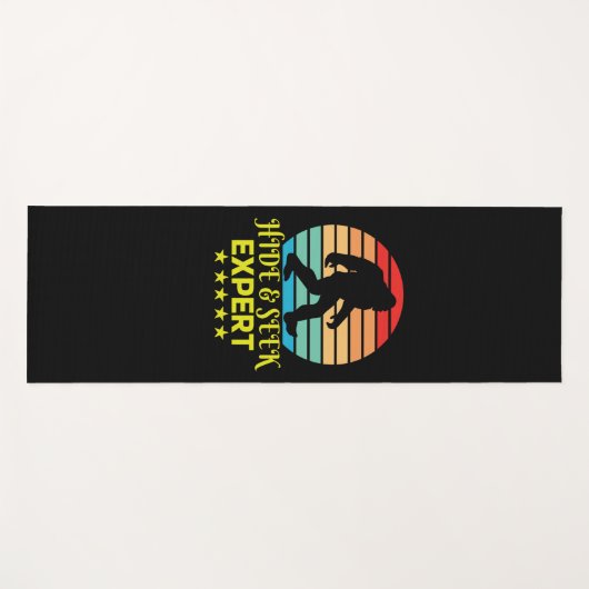 Verberg en zoek expert Bigfoot Grappig Yogamat (Voorkant (horizontaal))