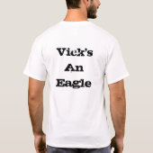 Verberg je beagle....vick is een adelaar t-shirt (Achterkant)