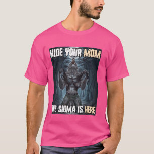 Verberg je moeder Sigma Funny Alpha Weerwolf Wolf T-shirt