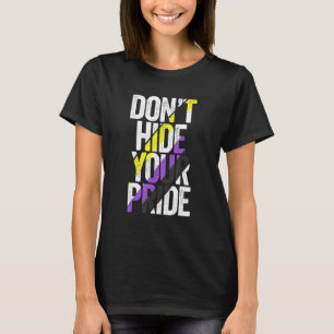 Verberg uw niet-binaire Vlag Genderqueer niet met T-shirt