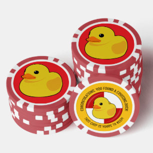 Verbergen en zoeken Cruise Rubber Duck Souvenir Poker Chips