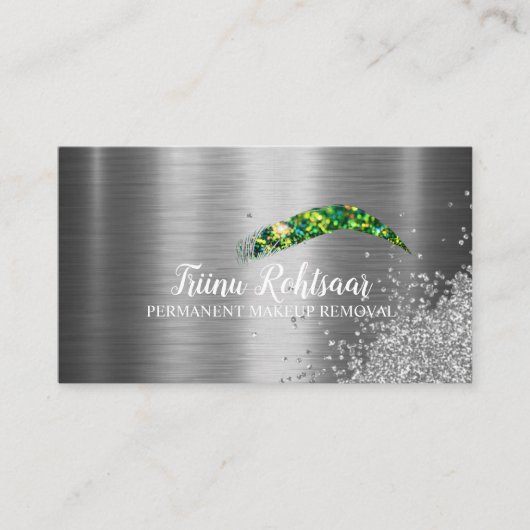 Verbeter de look met permanente make-up visitekaartje (Voorkant)