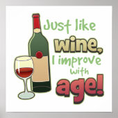 Verbeter met leeftijdsafdrukken poster (Voorkant)