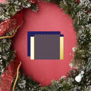 Verbeter uw interieur met een stijlvol blauw folie feestdagen briefkaart