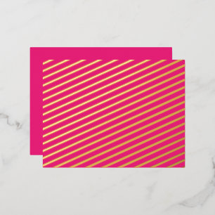 Verbeter uw ontwerp met roze achtergrond folie feestdagen briefkaart