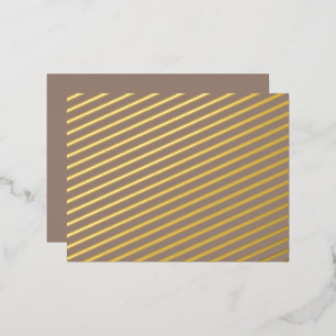 Verbeter uw woonkamer stijl met een bruin folie feestdagen briefkaart