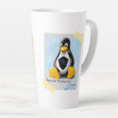 Verbeterde Windows Kali Linux Tux Latte Mok (Rechterhoek)