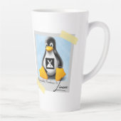 Verbeterde Windows MX Linux Tux Latte Mok (Rechts)
