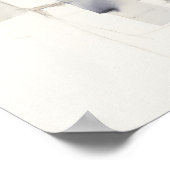 Verbetering I grijze Abstracte afdrukken Poster (Hoek)