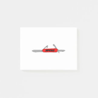 Verbetert snijblade van Red Army Pocket Knife Fun Post-it® Notes
