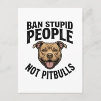 Verbied Stomme Mensen Niet Pitbulls Vintage Hond D