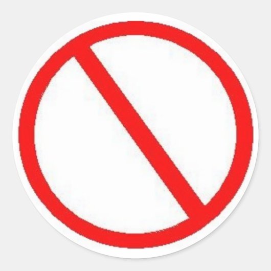 VERBIEDEN - STICKERS (Voorkant)