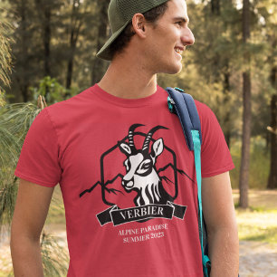 Verbier Alpinist Chamois Mountain Goat T-shirt