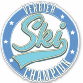 Verbier Ski Champion Sticker (Voorkant)