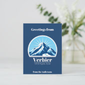 Verbier Val de Bagnes suisse Carte postale (Debout devant)
