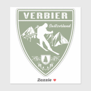 Verbier Zwitserland Sticker