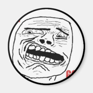 Verbijsterd goddelijk gezicht magneet