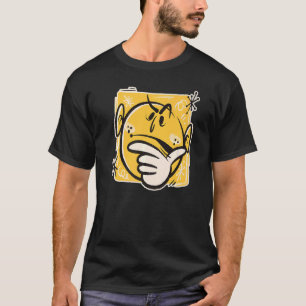 Verbijsterd verbijsterd & links benieuwd wat in de t-shirt