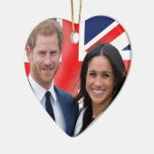 Verbijsterend! Prince Harry en Meghan Markle Keramisch Ornament (Links)