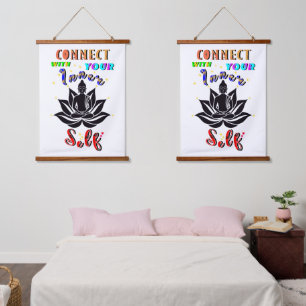 Verbind je met je innerlijke zelf hangend wandkleed