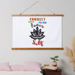 Verbind je met je innerlijke zelf hangend wandkleed